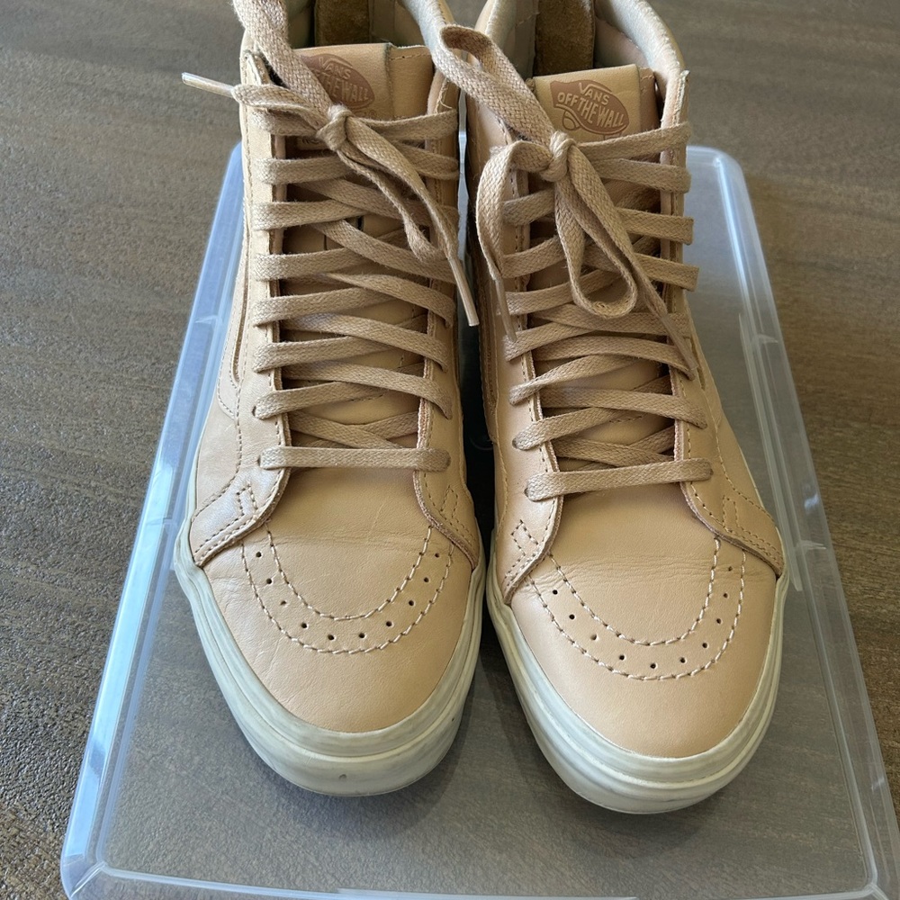 Vans Sk8-Hi Leather Sneakers